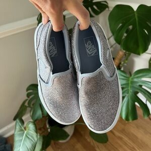 Girls Glitter Vans size 2 brand new